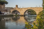 Tiber bridges,Roma. River in Rome